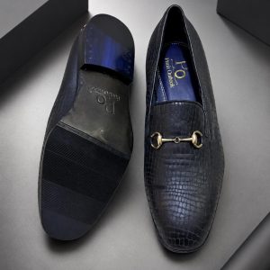 Paul Outlook Signature Loafers (Navy Texture)